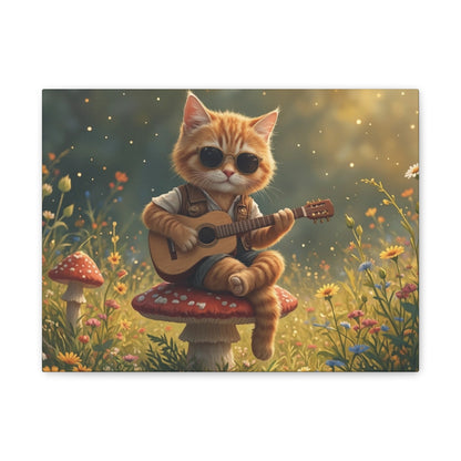 Cat Shreds in the Meadow – Canvas Wall Art