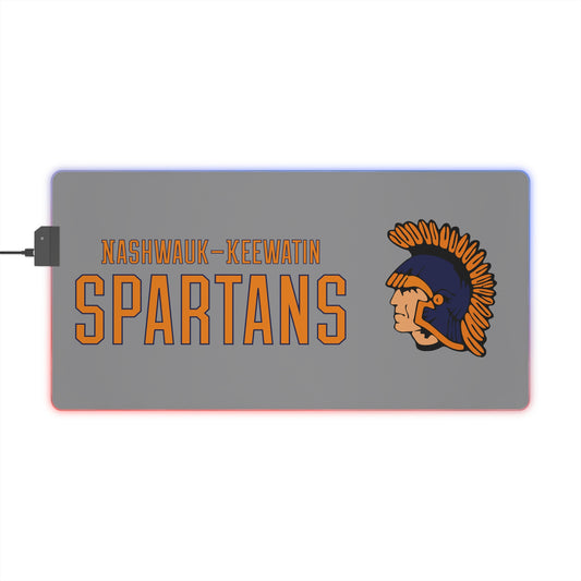 Nashwauk-Keewatin Spartans LED Gaming Mouse Pad