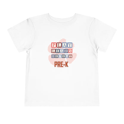Toddler Tee - Alphabet Blocks Tiger Paw Pre-K Pride Shirt for Mini Graduates