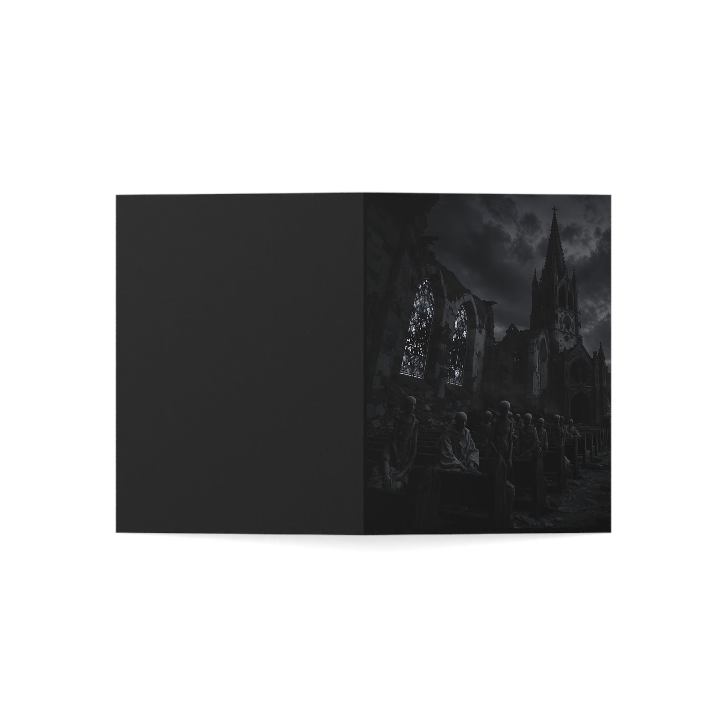 Congregation of the Forgotten – Gothic Horror Greeting Card