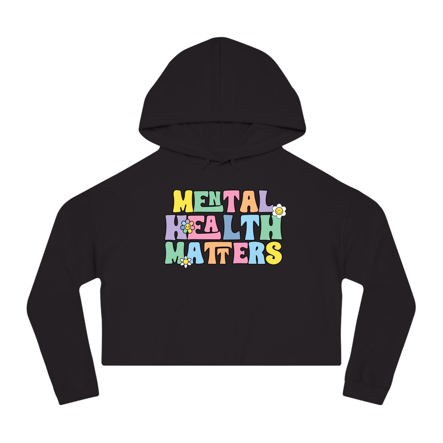 Mental Health Matters Cropped Hoodie