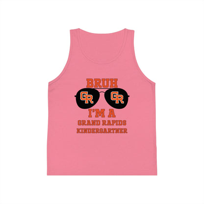 BRUH I’m a Grand Rapids Kindergartner – Kids Jersey Tank Top