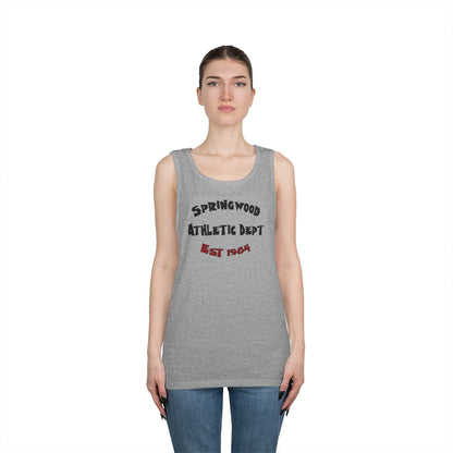Springwood High Athletic Dept. Tank Top – Class of 1984 Horror Fan Gym Shirt