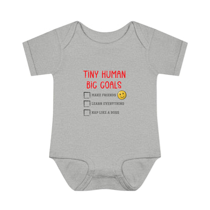 Tiny Human, Big Goals – Infant Bodysuit