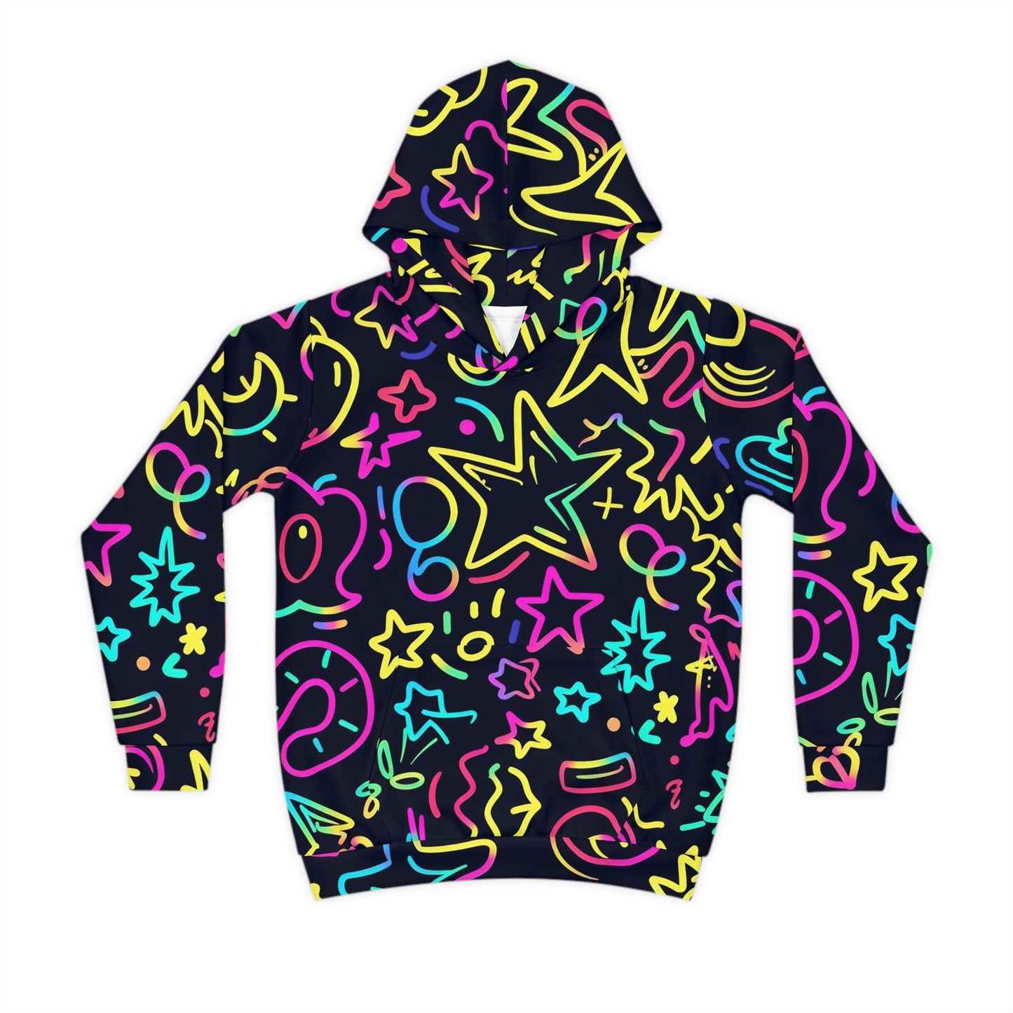 Neon Doodle Hoodie