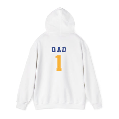 Bigfork Huskies Heavy-Blend Hoodie — Custom Back (“DAD #1” or Your Text)