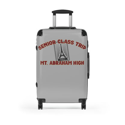 Mt. Abraham High Senior Class Trip Suitcase – Paris or Bust (Travel at Your Own Risk)