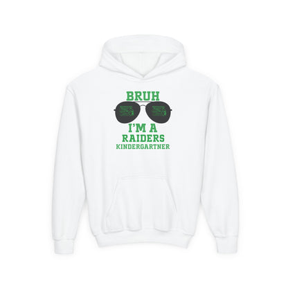 BRUH I’m A Raiders Kindergartner Youth Hoodie