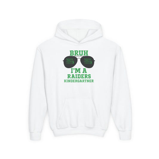 BRUH I’m A Raiders Kindergartner Youth Hoodie