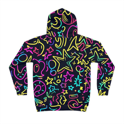 Neon Doodle Hoodie