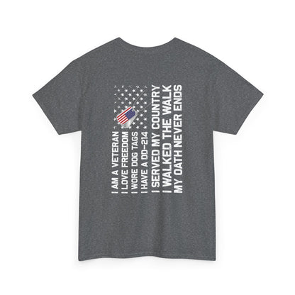 Title: Veteran Oath Tee - A Statement of Honor and Service
