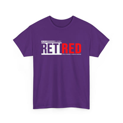 USMC Retired Marine Tee – Once a Marine, Always a Marine