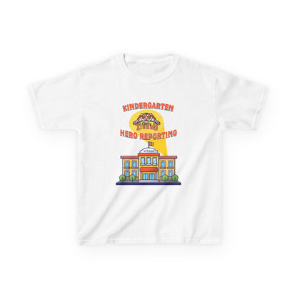 Kindergarten: Hero Reporting for Duty – Cherry Tigers Kids Tee