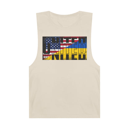 United in Strength - USA & Ukraine Flag Tank Top