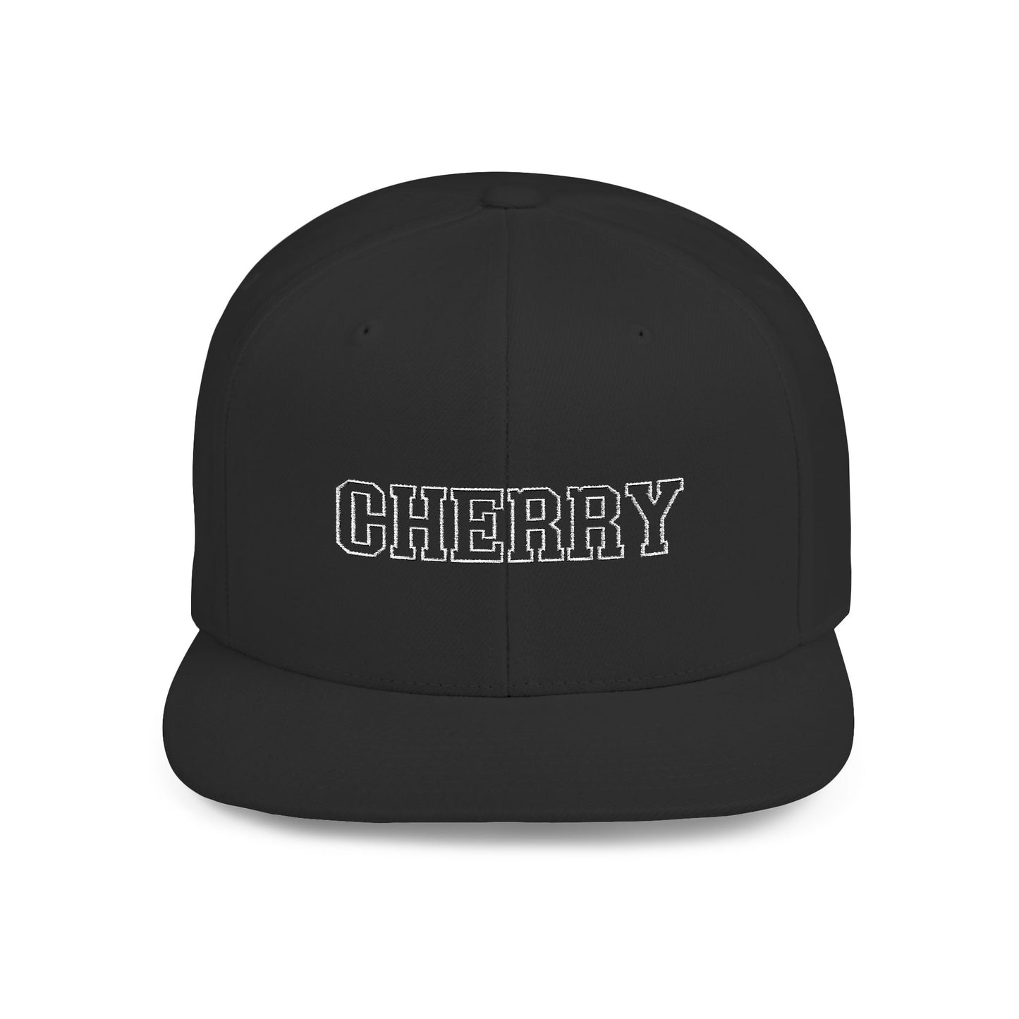 Cherry Flat Bill Snapback – Blend In? Never. 🍒🎯
