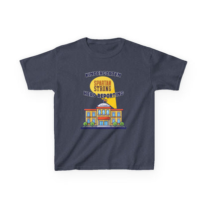 Kindergarten: Spartan Strong, Hero Reporting – NK Spartans Kids Tee