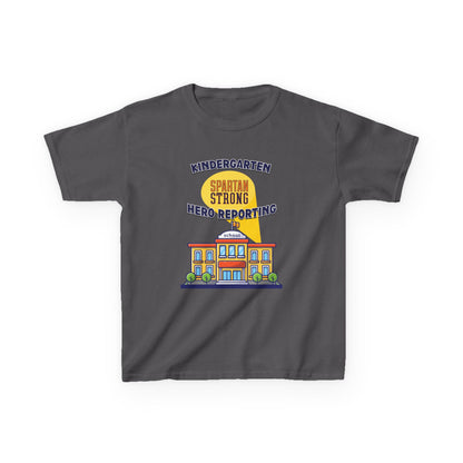 Kindergarten: Spartan Strong, Hero Reporting – NK Spartans Kids Tee