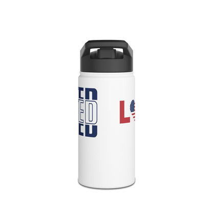 LOVE United USA Stainless Steel Water Bottle | 12oz, 18oz, 32oz