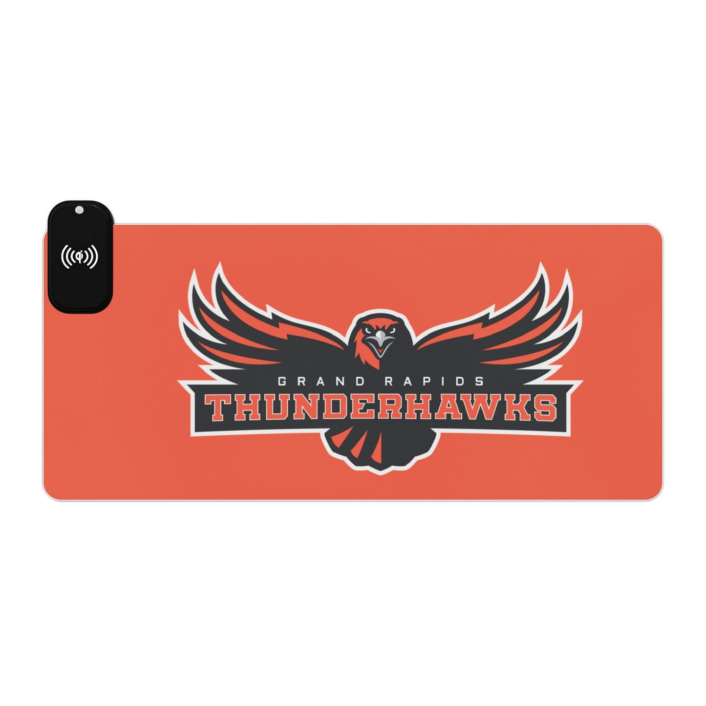 Grand Rapids Thunderhawks LED Gaming Mouse Pad, Wireless Charging