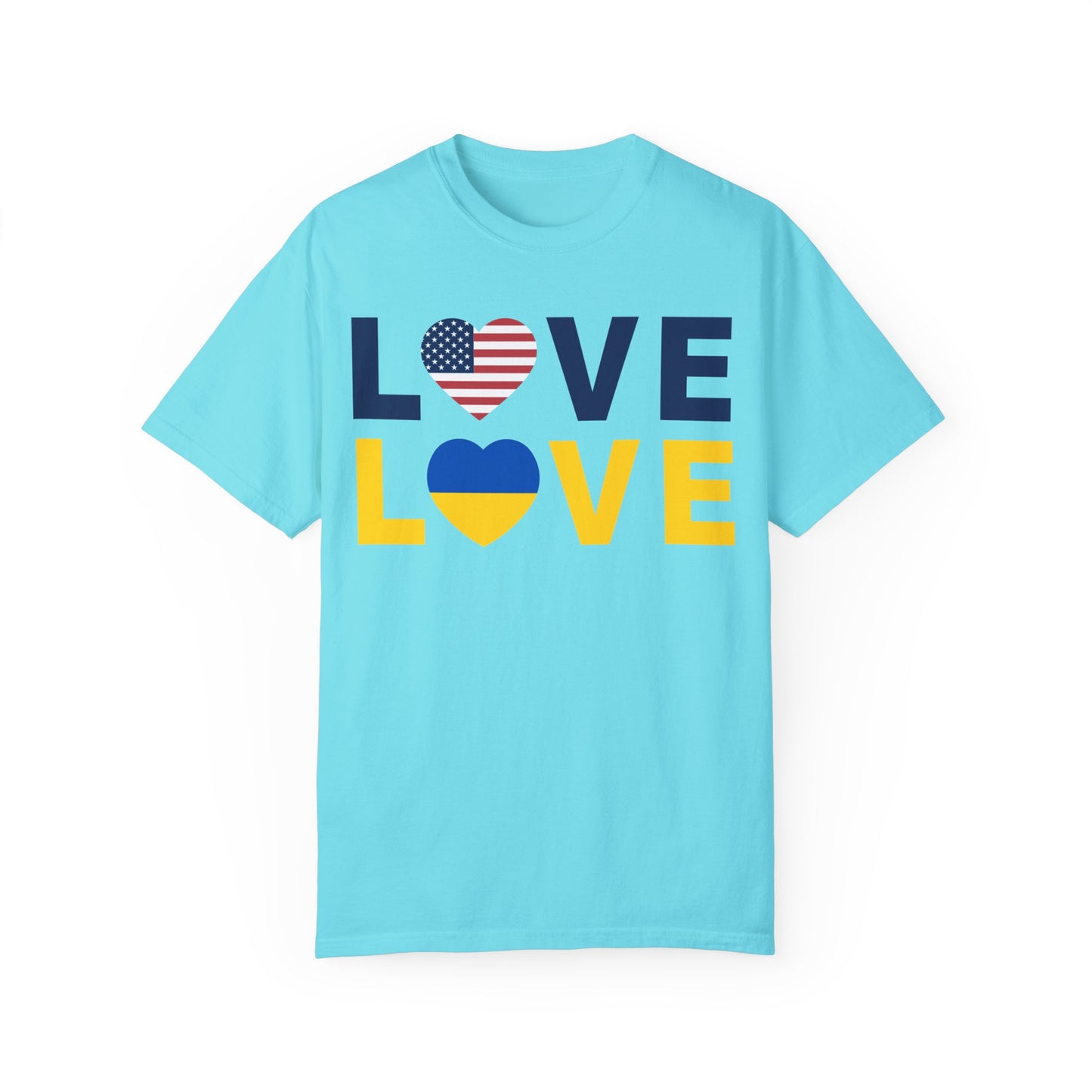 LOVE United – Ukraine Comfort Colors T-Shirt 🇺🇦❤️