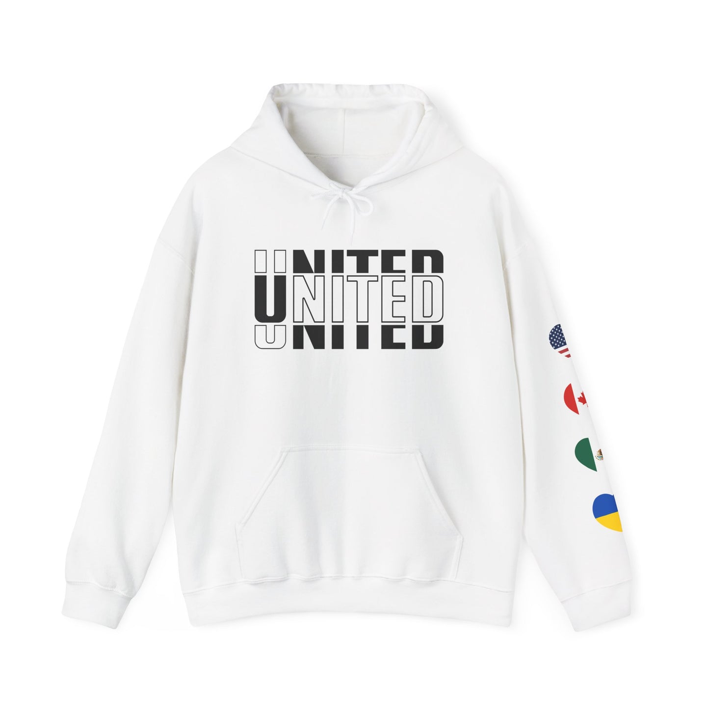 LOVE United Heavy Blend Hoodie – Minimalist Edition 🌍❤️