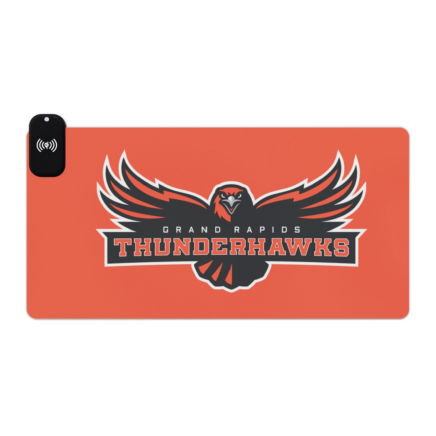 Grand Rapids Thunderhawks LED Gaming Mouse Pad, Wireless Charging