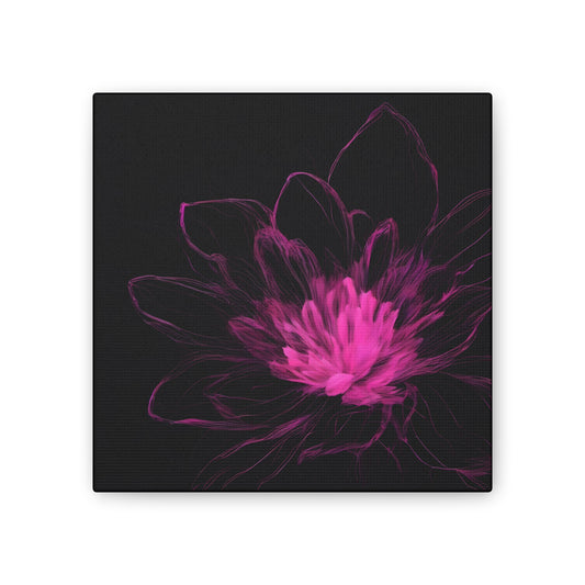 Lotus Static – Square Canvas Bloom
