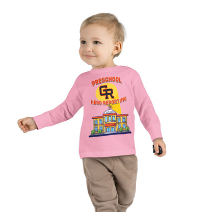 Preschool: Hero Reporting for Duty – Grand Rapids Thunderhawks Toddler Long Sleeve Tee