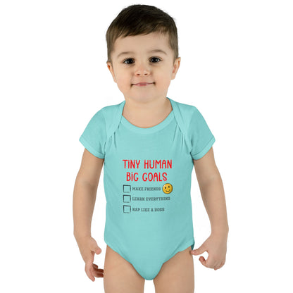 Tiny Human, Big Goals – Infant Bodysuit