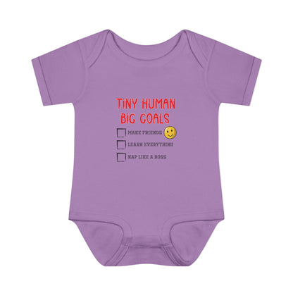 Tiny Human, Big Goals – Infant Bodysuit