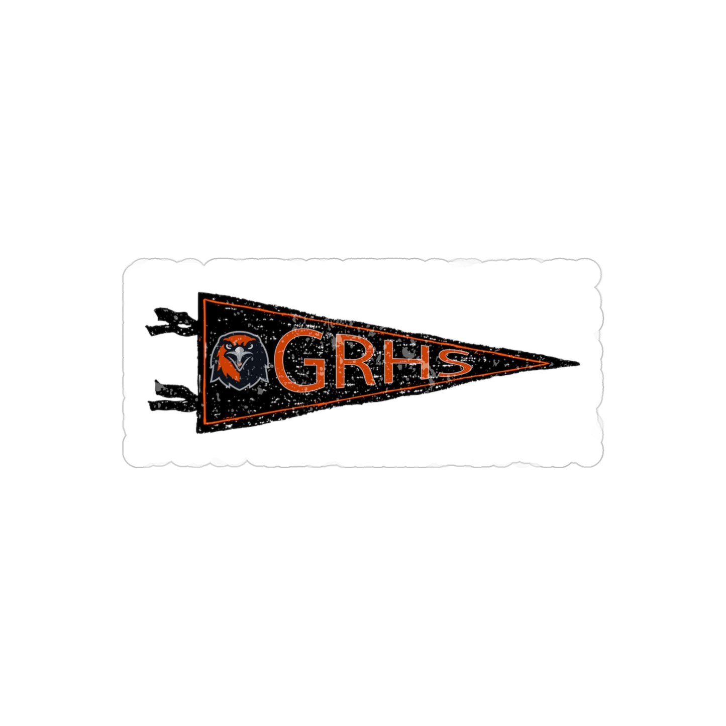 Grand Rapids High School Distressed Pennant Sticker