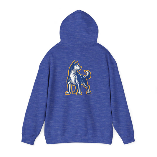 Bigfork Huskies Back-Logo Hoodie — Front Wordmark, Classic Comfort