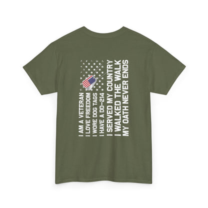 Title: Veteran Oath Tee - A Statement of Honor and Service