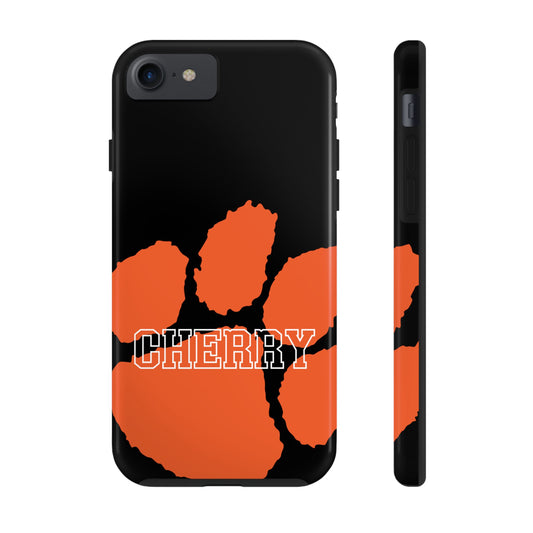 Cherry Tigers Paw Print Phone Case