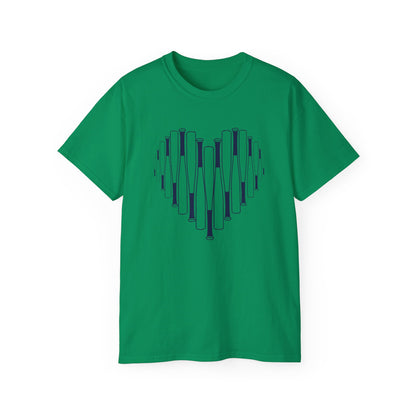 GNK Titans Baseball/Softball Heart Bat Tee