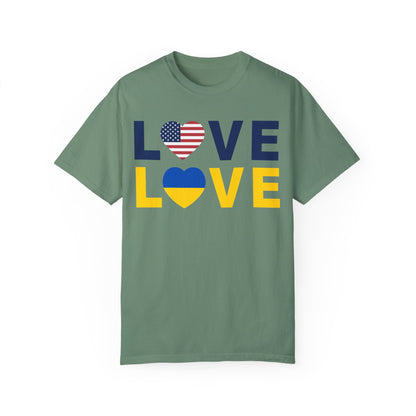 LOVE United – Ukraine Comfort Colors T-Shirt 🇺🇦❤️