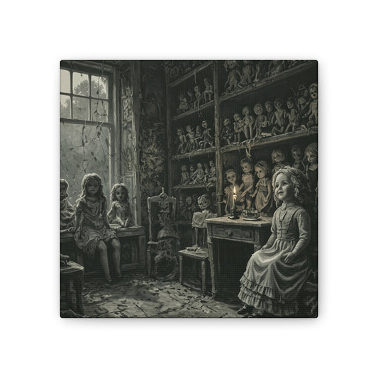 The Dollmaker's Den – Haunted Canvas Wall Art