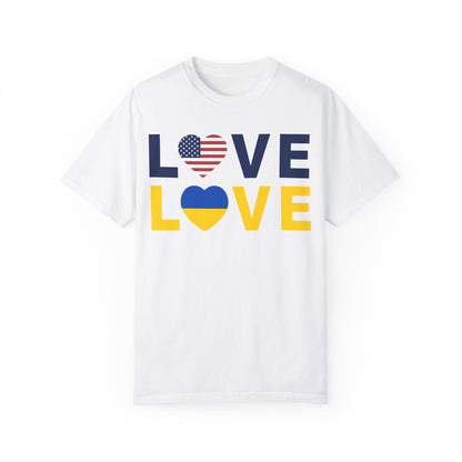 LOVE United – Ukraine Comfort Colors T-Shirt 🇺🇦❤️