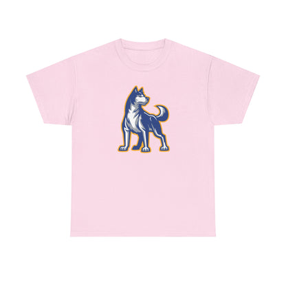 Bigfork Huskies Heavy Cotton Tee — Custom Back (“DAD #1” or Your Text)