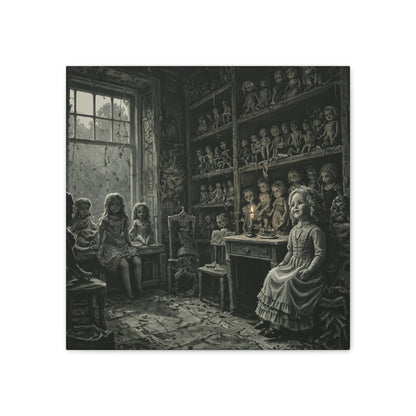 The Dollmaker's Den – Haunted Canvas Wall Art