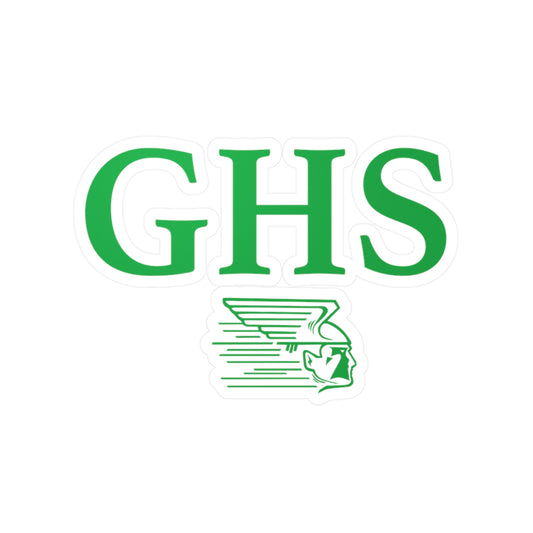 Greenway High School GHS Raiders Vinyl Kiss Cut Sticker