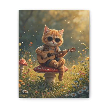 Cat Shreds in the Meadow – Canvas Wall Art