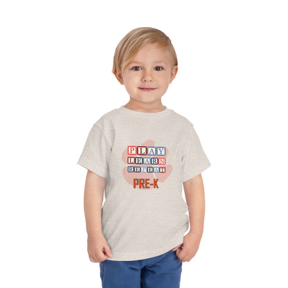 Toddler Tee - Alphabet Blocks Tiger Paw Pre-K Pride Shirt for Mini Graduates