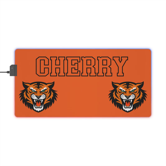 Cherry High School Tigers LED Gaming Mousepad with RGB Lighting