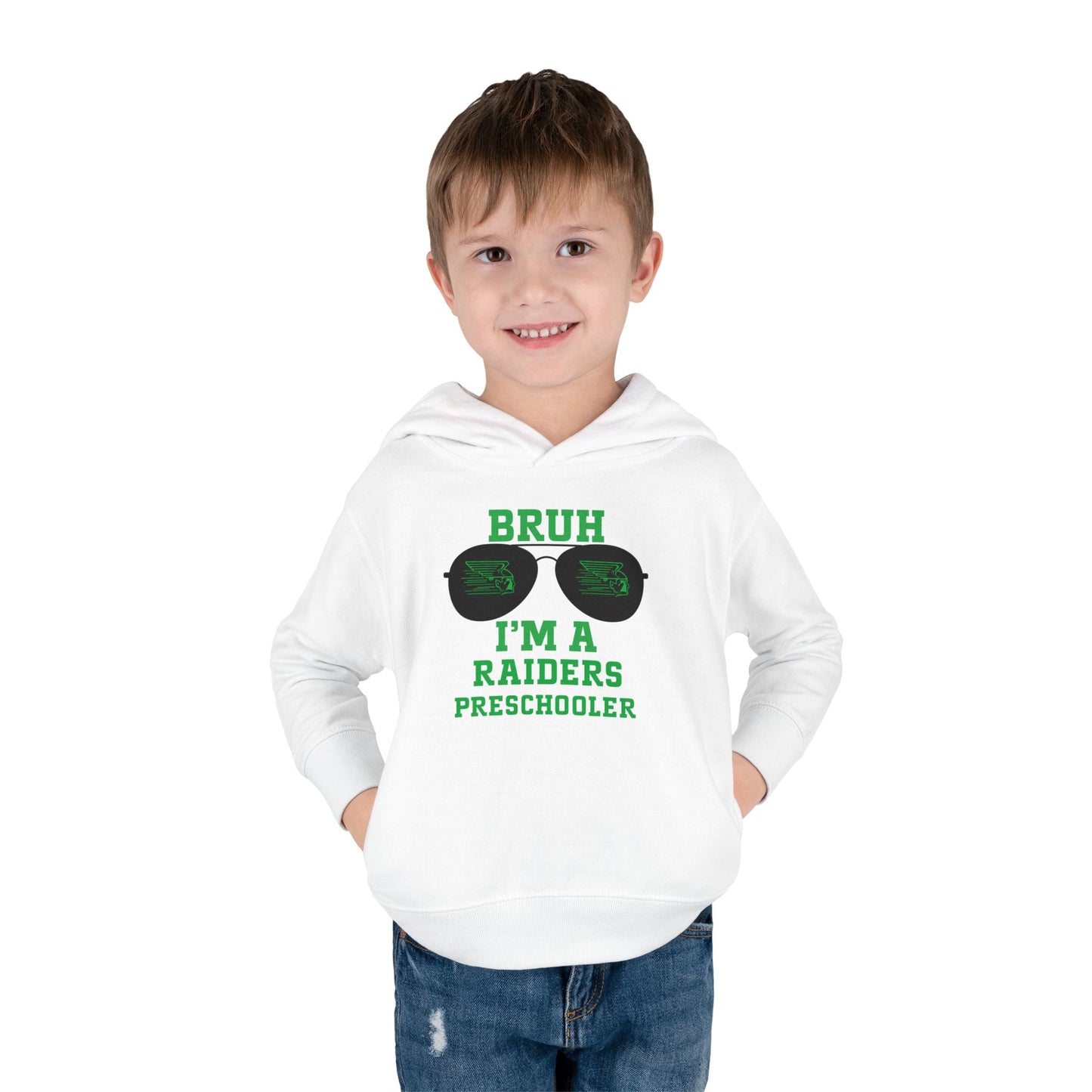 BRUH I’m A Raiders Preschooler Toddler Hoodie