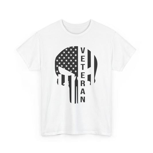 Veteran Skull Flag Tee - Wear Your Service with Style