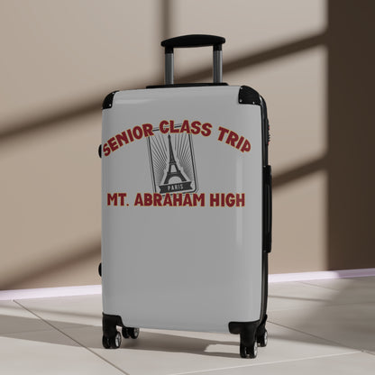 Mt. Abraham High Senior Class Trip Suitcase – Paris or Bust (Travel at Your Own Risk)