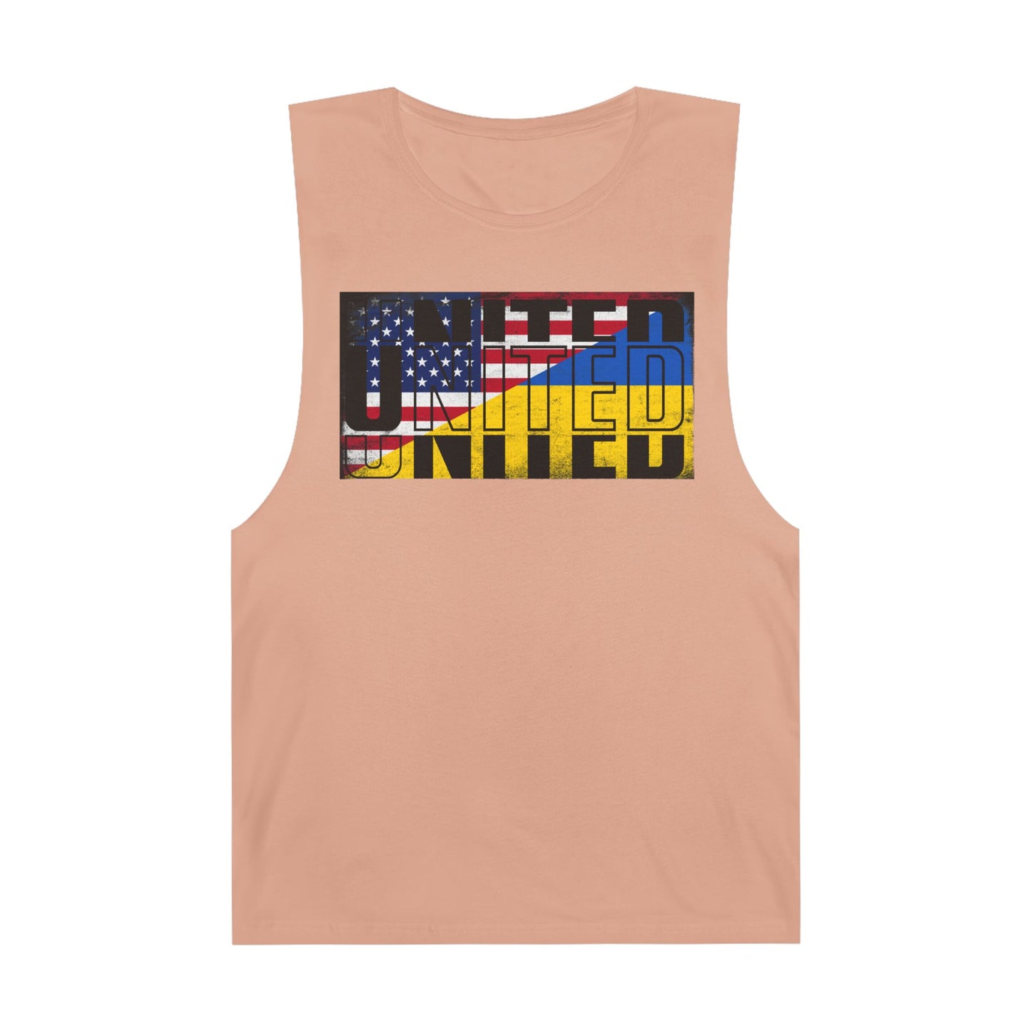 United in Strength - USA & Ukraine Flag Tank Top