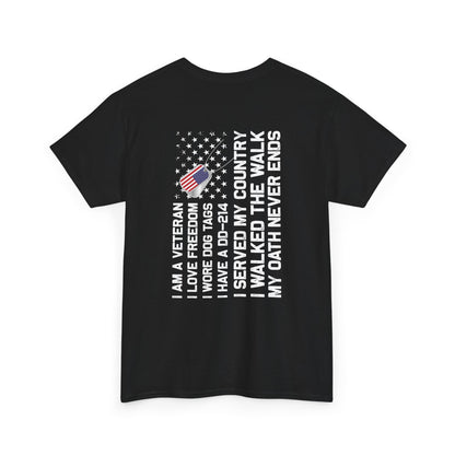 Title: Veteran Oath Tee - A Statement of Honor and Service