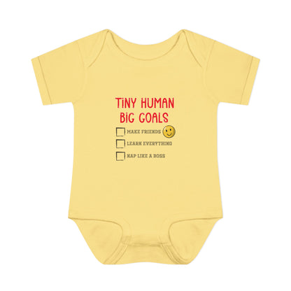 Tiny Human, Big Goals – Infant Bodysuit